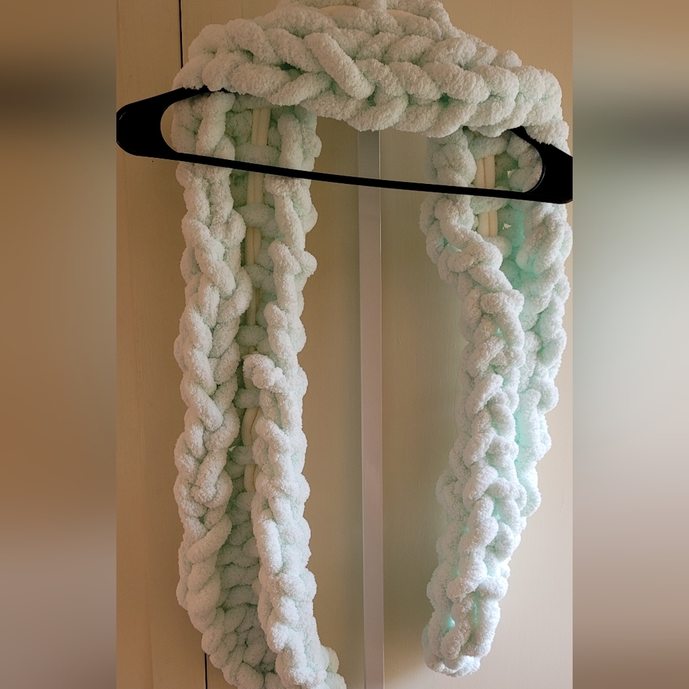 Hand-knit scarf